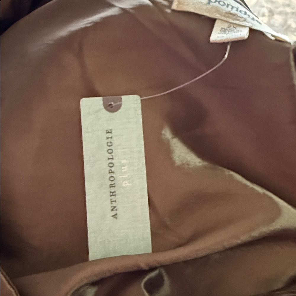 Anthropologie Porridge Collared Taffeta Mini Dress. 2X NWT - Picture 4 of 5